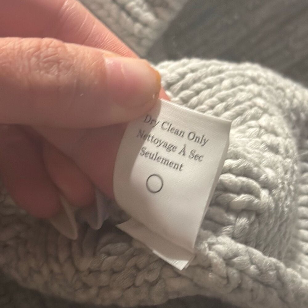 A.L.C. Crewneck Chunky Knit Pullover Sweater Gray Womens EUC Size Small - Picture 5 of 7
